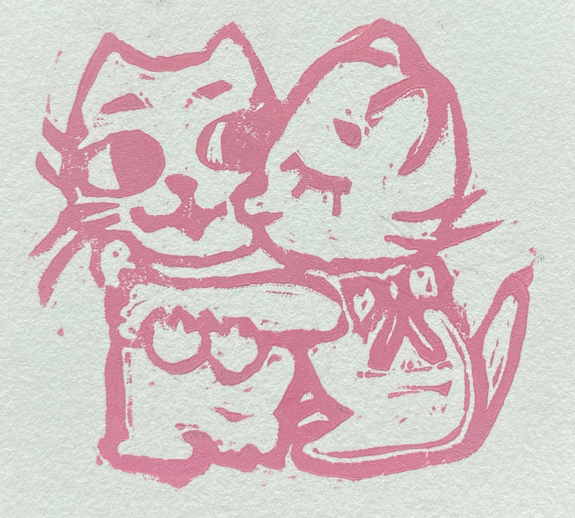 kitties kissing